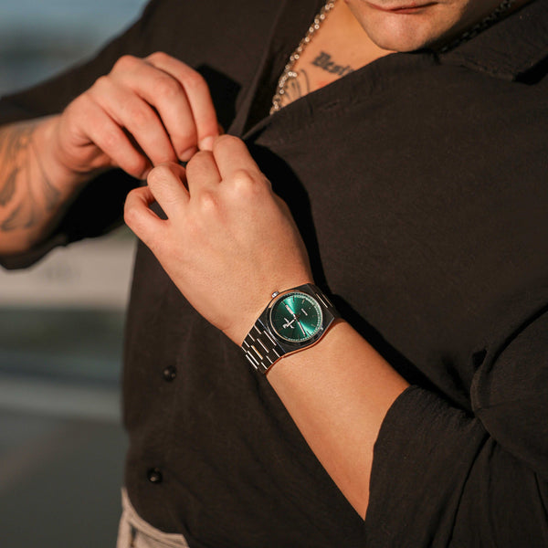 Zegarek męski | Klasyczny i elegancki zegarek na stalowej bransolecie