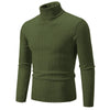 Męski sweter typu golf w warkocze