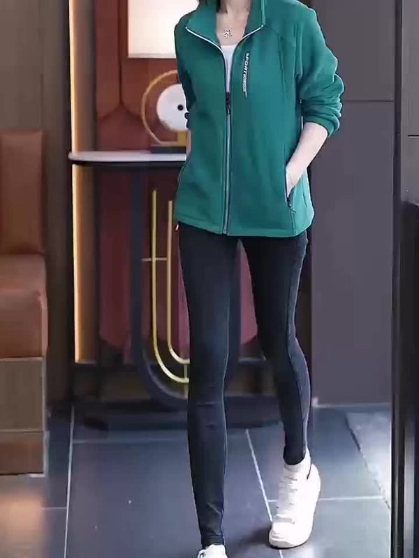 Kurtka zimowa damska | Fleece z ociepleniem