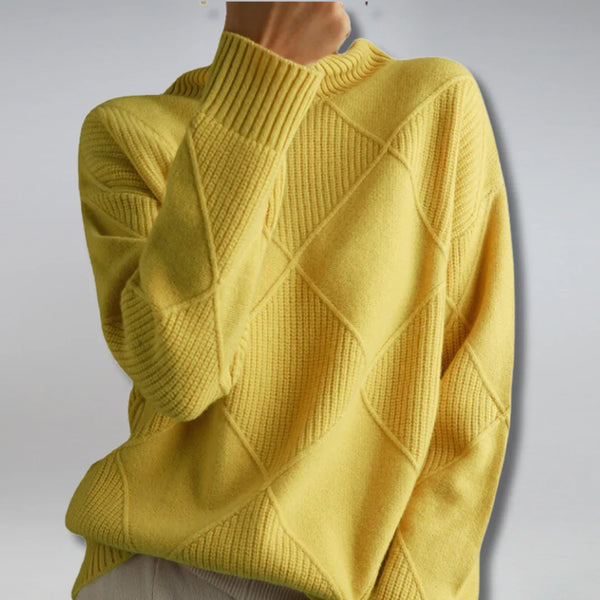 Golf damski | Miękki elegancki sweter z kołnierzem