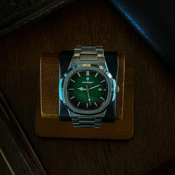 Zegarek męski | Stylowy i elegancki zegarek na stalowej bransolecie