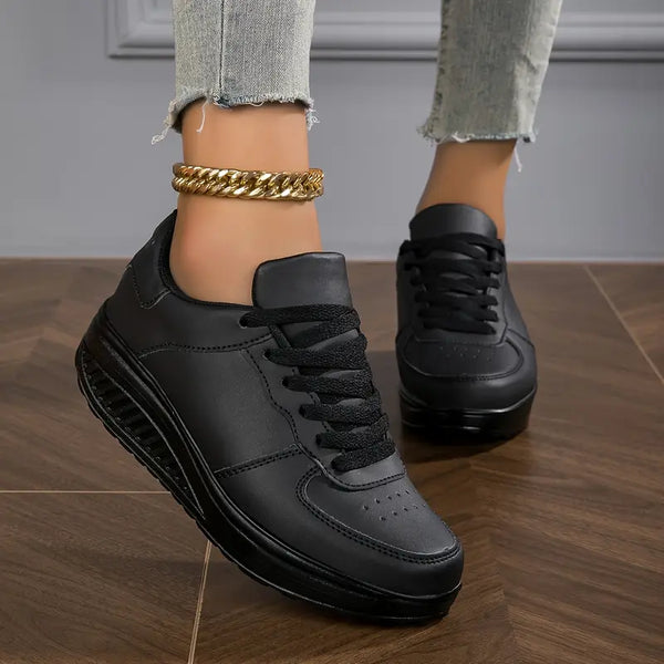 Sneakersy damskie ortopedyczne | Oddychające buty na koturnie