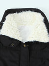Parka damska | Zimowa z podszyciem fleece i kieszeniami