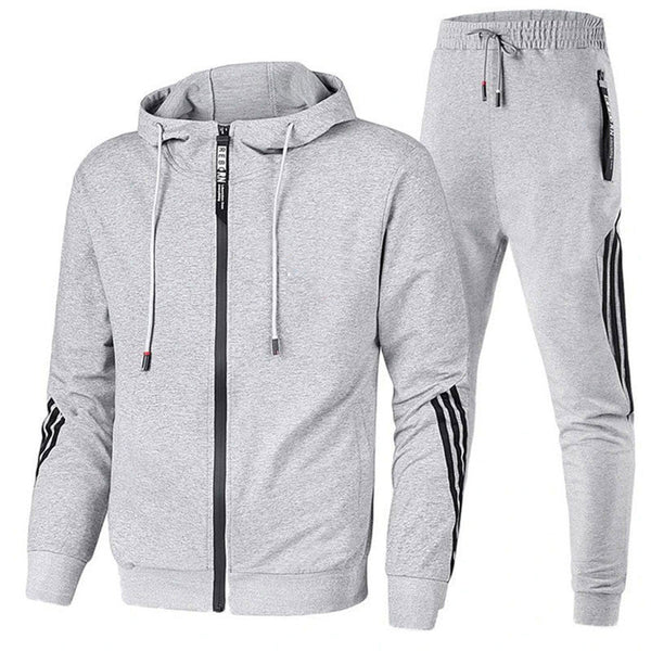 Dres męski | Bluza z kapturem na zamek i spodnie dresowe