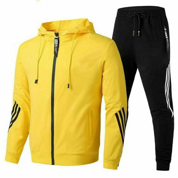 Dres męski | Bluza z kapturem na zamek i spodnie dresowe