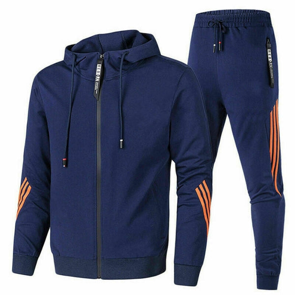 Dres męski | Bluza z kapturem na zamek i spodnie dresowe