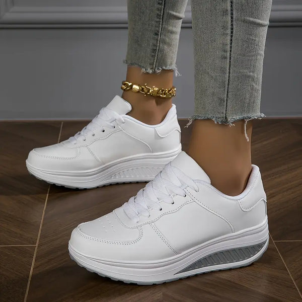 Sneakersy damskie ortopedyczne | Oddychające buty na koturnie
