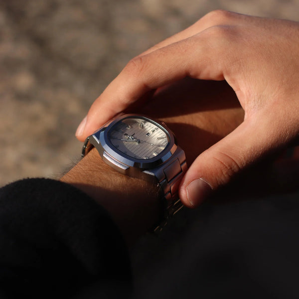 Zegarek męski | Stylowy i elegancki zegarek na stalowej bransolecie