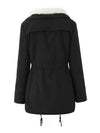 Parka damska | Zimowa z podszyciem fleece i kieszeniami