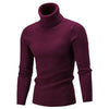 Męski sweter typu golf w warkocze