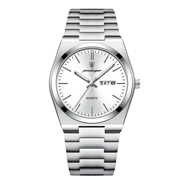 Zegarek męski | Klasyczny i elegancki zegarek na stalowej bransolecie