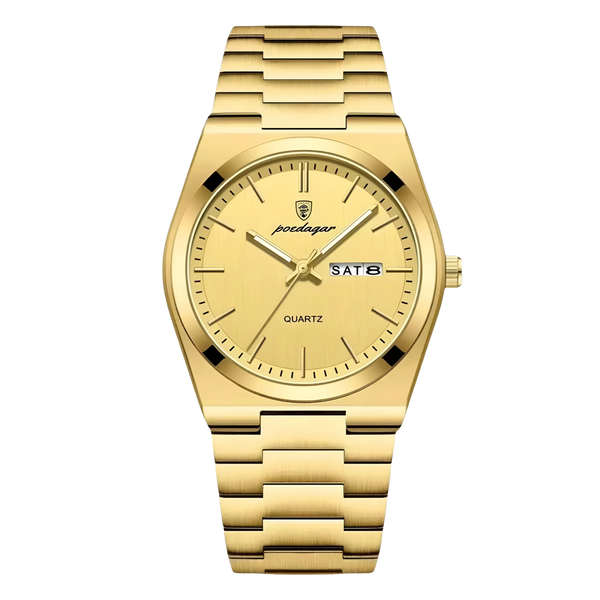 Zegarek męski | Klasyczny i elegancki zegarek na stalowej bransolecie