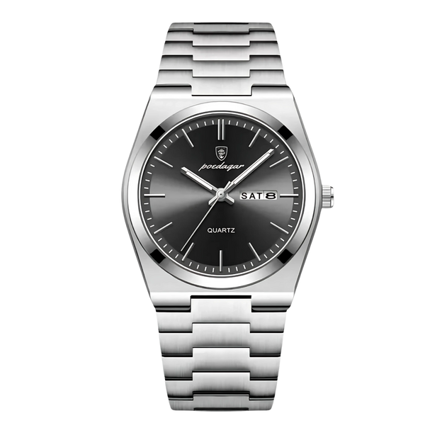 Zegarek męski | Klasyczny i elegancki zegarek na stalowej bransolecie