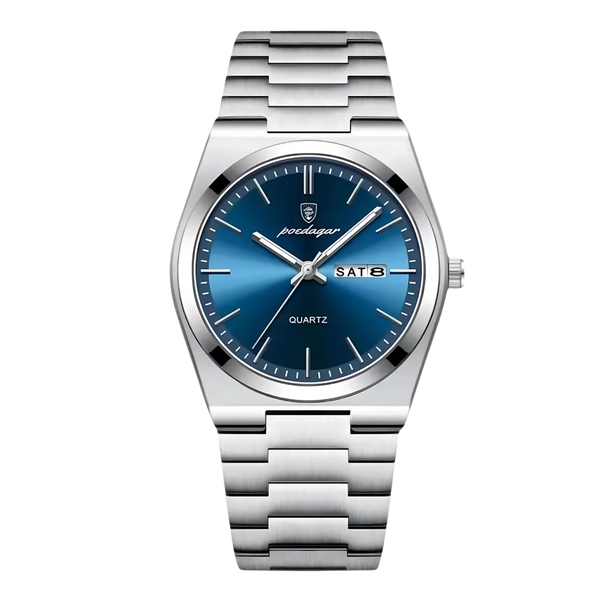 Zegarek męski | Klasyczny i elegancki zegarek na stalowej bransolecie