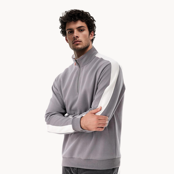 Sweter męski quarter-zip | Sportowy