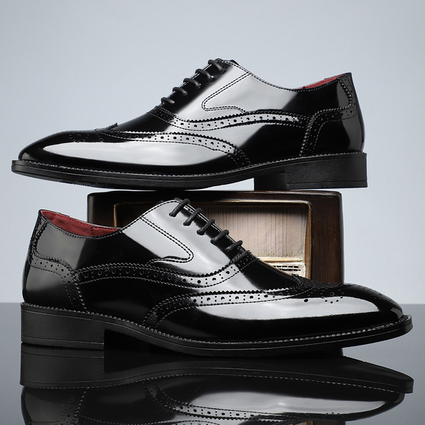 Skórzane brogsy męskie | Eleganckie buty wizytowe Cambridge