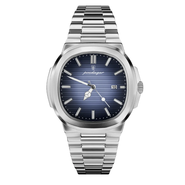 Zegarek męski | Stylowy i elegancki zegarek na stalowej bransolecie