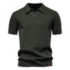 Elegance Polo | Poloshirt z otwartym kołnierzem i lekką strukturą