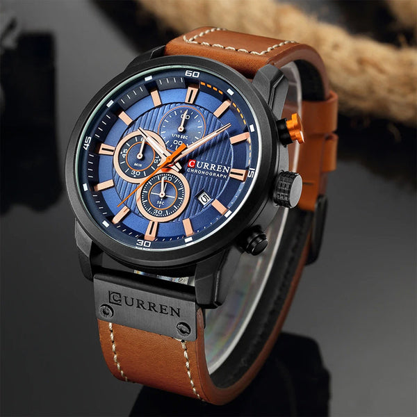 Męski zegarek chronograf Philippe — elegancki i precyzyjny