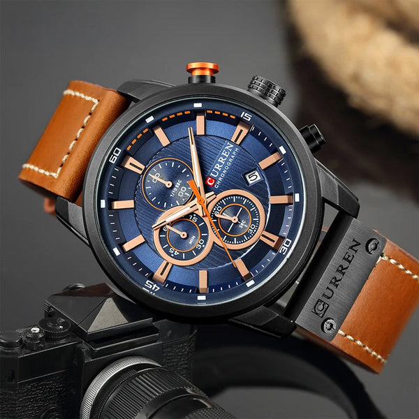 Męski zegarek chronograf Philippe — elegancki i precyzyjny