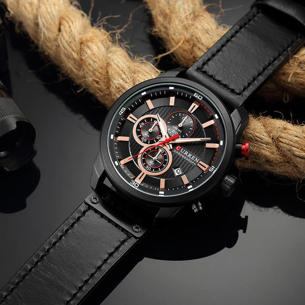 Męski zegarek chronograf Philippe — elegancki i precyzyjny