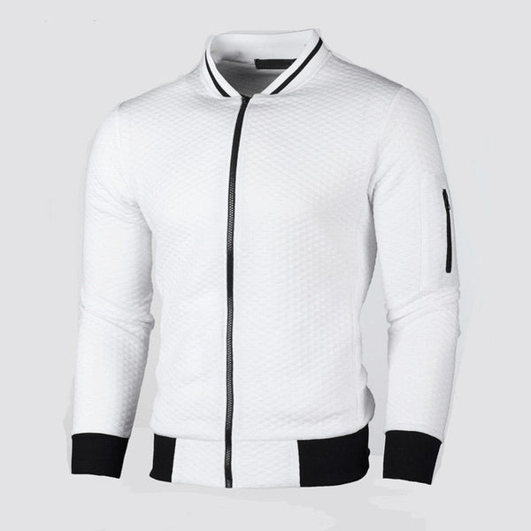 Sweter męski w kratę | Stylowy kardigan slim fit na co dzień