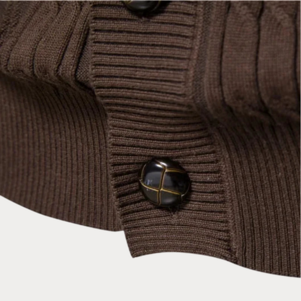 Sweter męski typu kardigan | Dzianinowy
