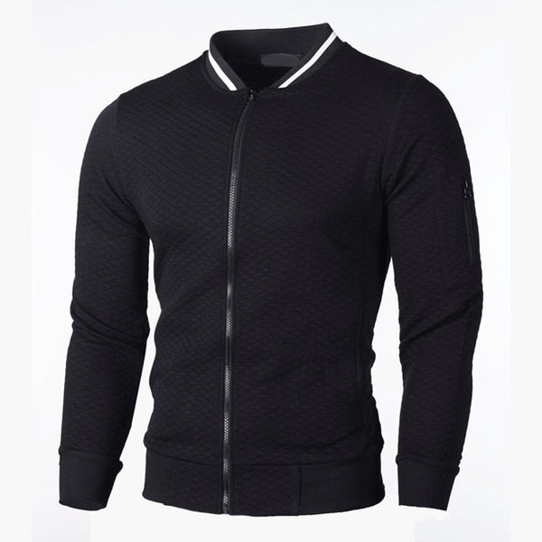 Sweter męski w kratę | Stylowy kardigan slim fit na co dzień
