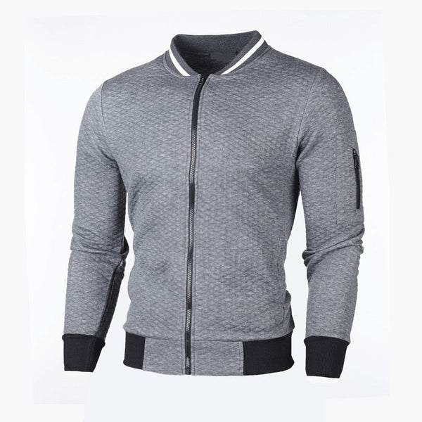 Sweter męski w kratę | Stylowy kardigan slim fit na co dzień
