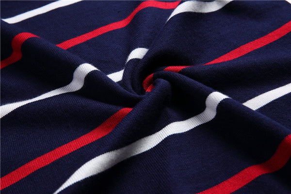 Sweter męski w paski | Casualowy sweter z okrągłym dekoltem