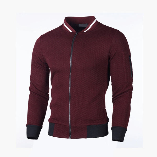 Sweter męski w kratę | Stylowy kardigan slim fit na co dzień
