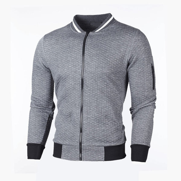 Sweter męski w kratę | Stylowy kardigan slim fit na co dzień