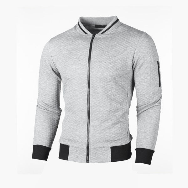 Sweter męski w kratę | Stylowy kardigan slim fit na co dzień