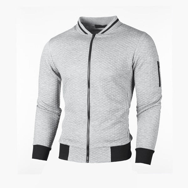 Sweter męski w kratę | Stylowy kardigan slim fit na co dzień