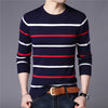 Sweter męski w paski | Casualowy sweter z okrągłym dekoltem