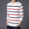 Sweter męski w paski | Casualowy sweter z okrągłym dekoltem