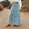 Lucia | Boho maxi dżinsowa spódnica