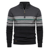 Sweter męski z zamkiem Nordic | Dzianinowy