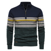 Sweter męski z zamkiem Nordic | Dzianinowy