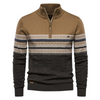Sweter męski z zamkiem Nordic | Dzianinowy