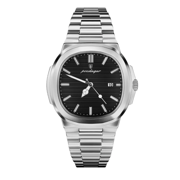 Zegarek męski | Stylowy i elegancki zegarek na stalowej bransolecie
