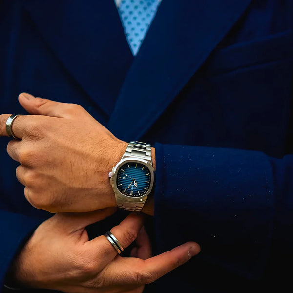 Zegarek męski | Stylowy i elegancki zegarek na stalowej bransolecie