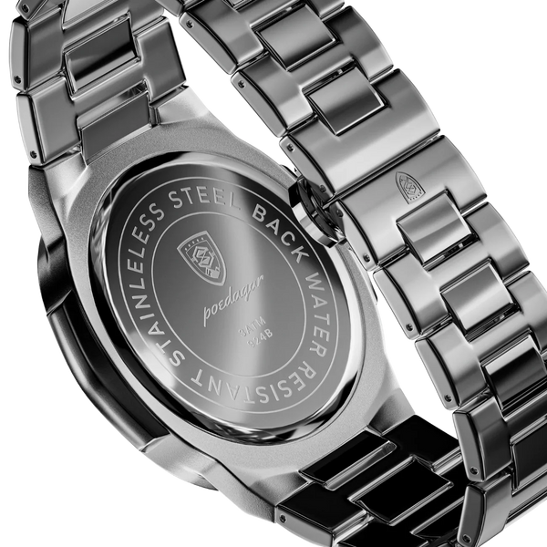 Zegarek męski | Stylowy i elegancki zegarek na stalowej bransolecie