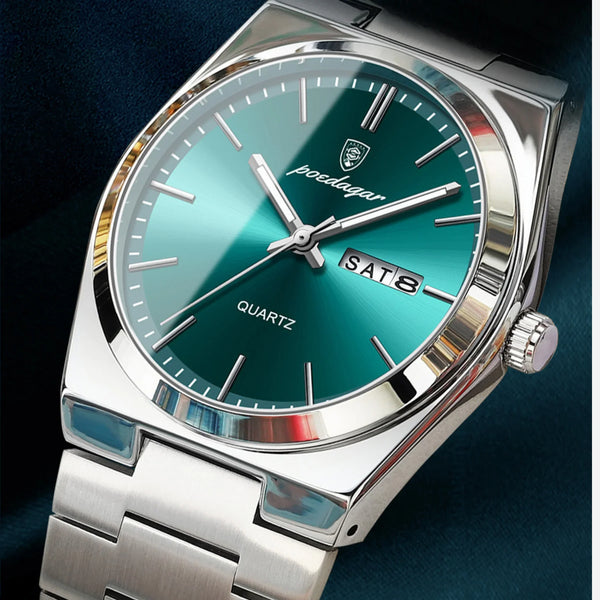 Zegarek męski | Klasyczny i elegancki zegarek na stalowej bransolecie