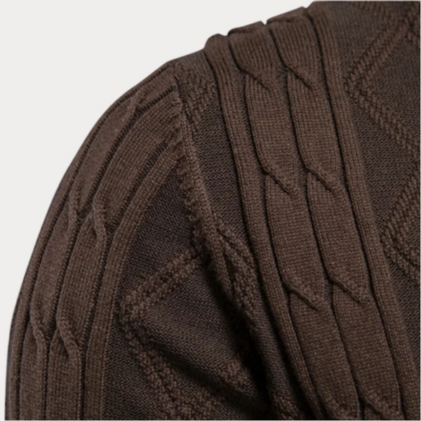 Sweter męski typu kardigan | Dzianinowy