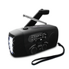 Radio awaryjne z korbką i panelem słonecznym | Latarka, powerbank i odbiornik FM/AM