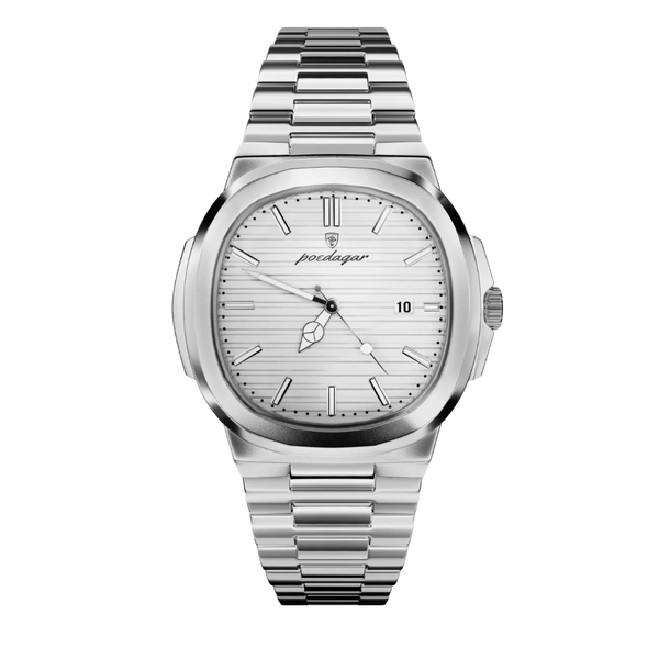 Zegarek męski | Stylowy i elegancki zegarek na stalowej bransolecie