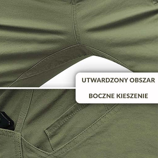 Spodnie taktyczne męskie | Wodoodporne i wielokieszeniowe