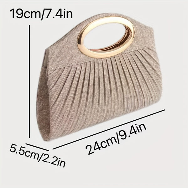 Torebka damska elegancka | Wieczorowa torba z magnetycznym zapięciem