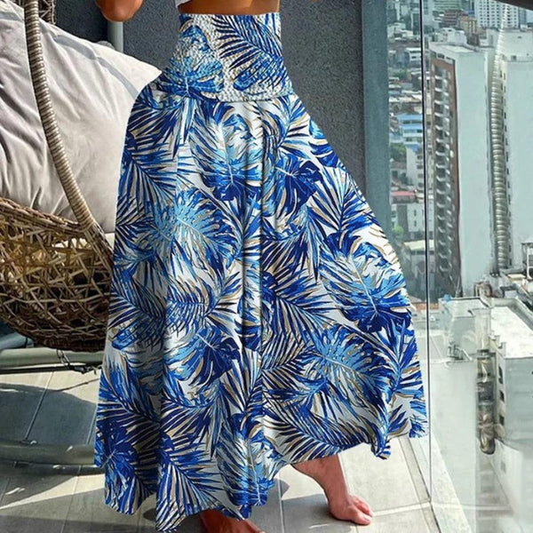 Spódnica Boho w kształcie litery A z wysokim stanem | Na elegancki letni look